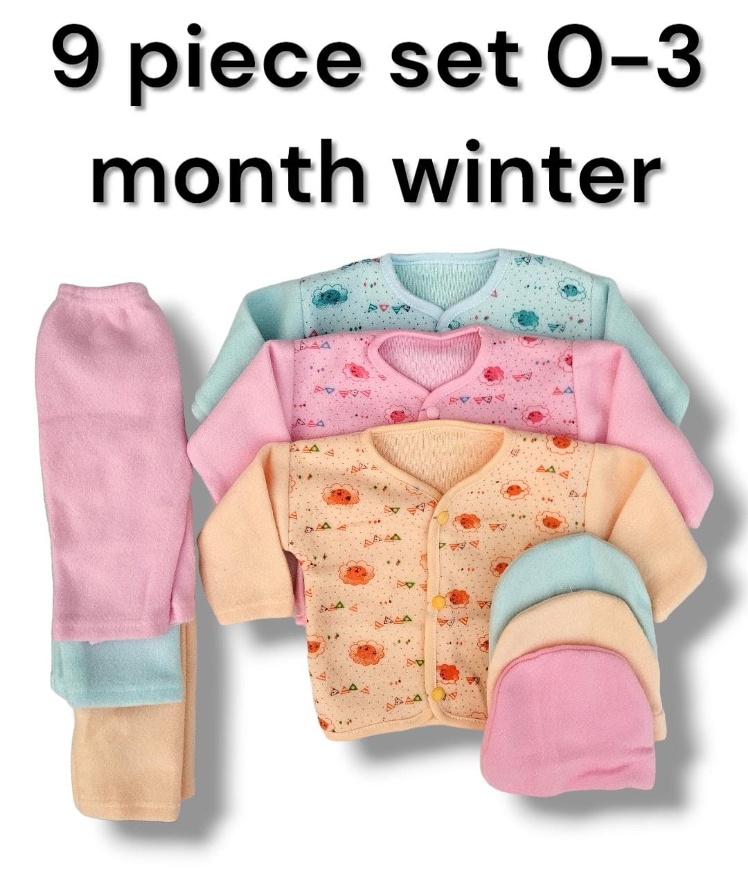 16 Pcs Set for Newborn Baby Winter Premium Quality