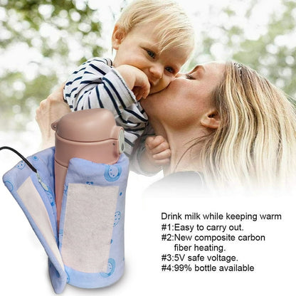 Portable USB Baby feeder Warmer for traveling & Home