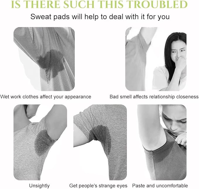 Washable & Reuseable Underarm Sweat Absorbing Pads No Smell No Stain