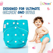 Cloth Diaper Soft Baby Diaper  Washable, Adjustable for 0-7year