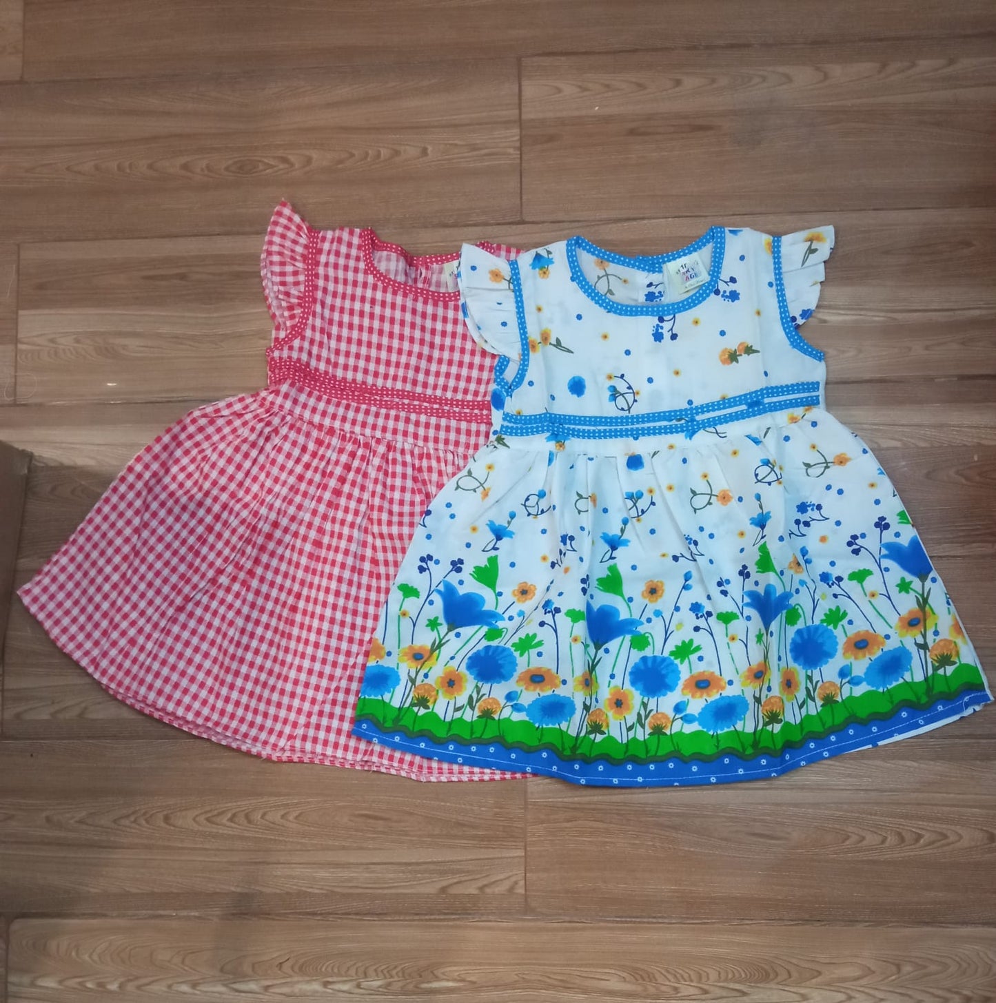 Baby Girl Frocks Pack Of 2 (Random Design) 1 Year TO 8 Year size