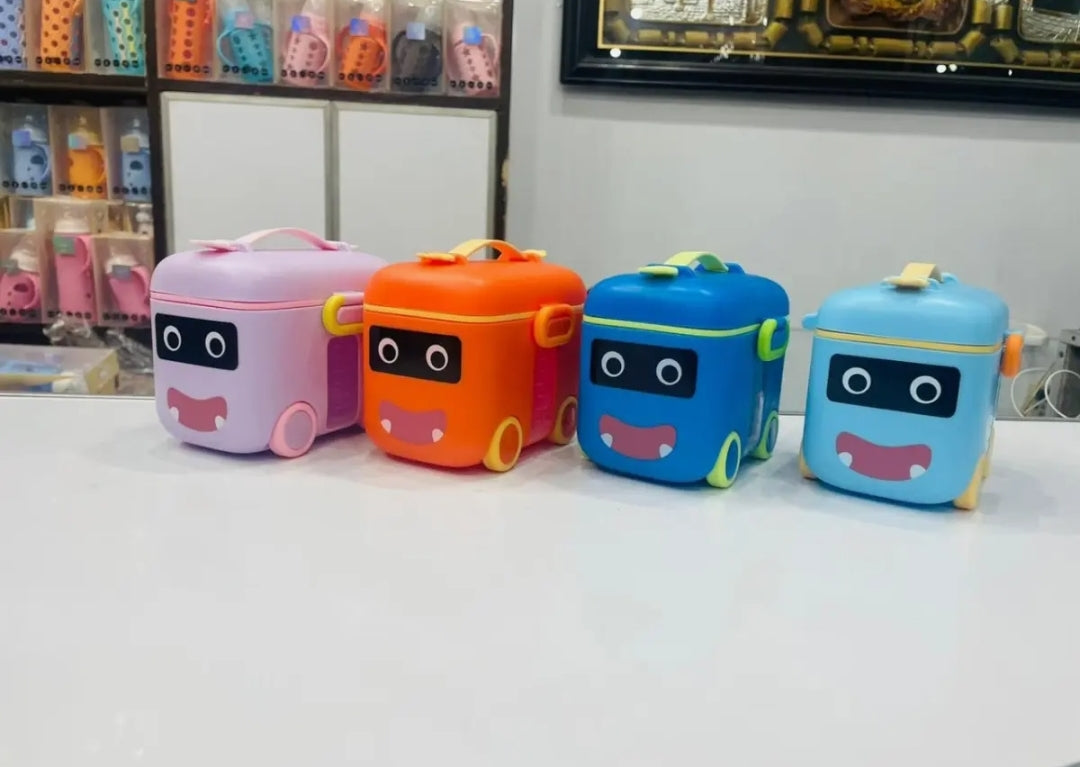 Milk Pow-der Storage Food Containers Portable Milk Pow-der Air Tight Containers with Spoon Milk Feeding Storage Boxes Milk Dispenser Infant Baby Food Storage Containers