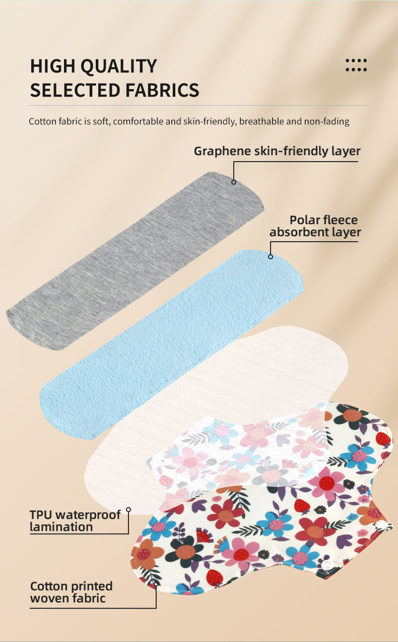 Pack of 6 washable sanitary pad Very Economical