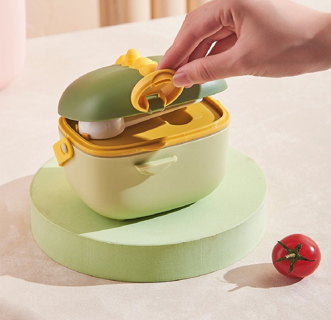 Milk Pow-der Storage Food Containers Portable Milk Pow-der Air Tight Containers with Spoon Milk Feeding Storage Boxes Milk Dispenser Infant Baby Food Storage Containers