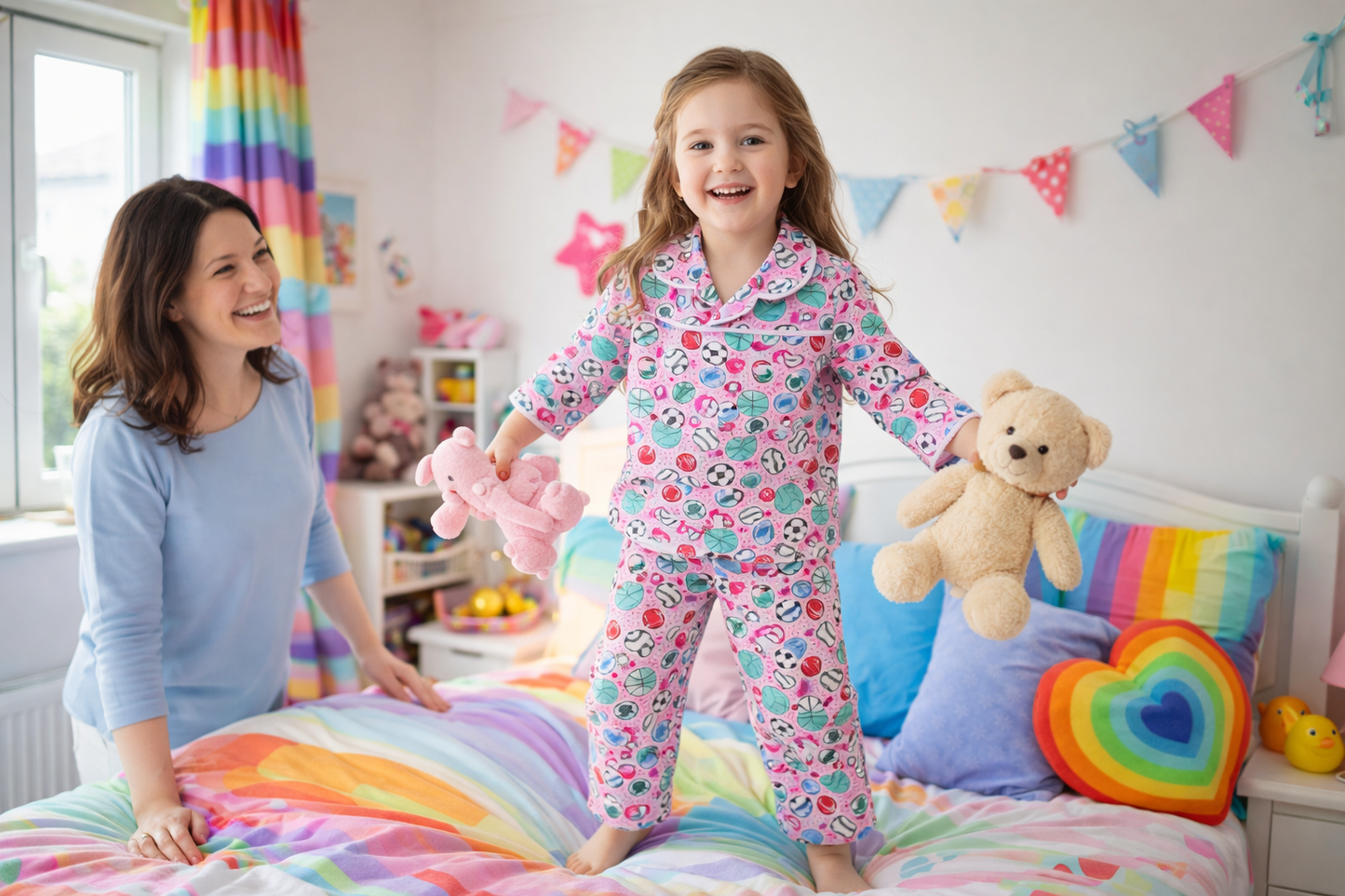 2 Pcs Pack Premium Kids All-Season Night Suit | Boys & Girls (3 Months – 12 Years)